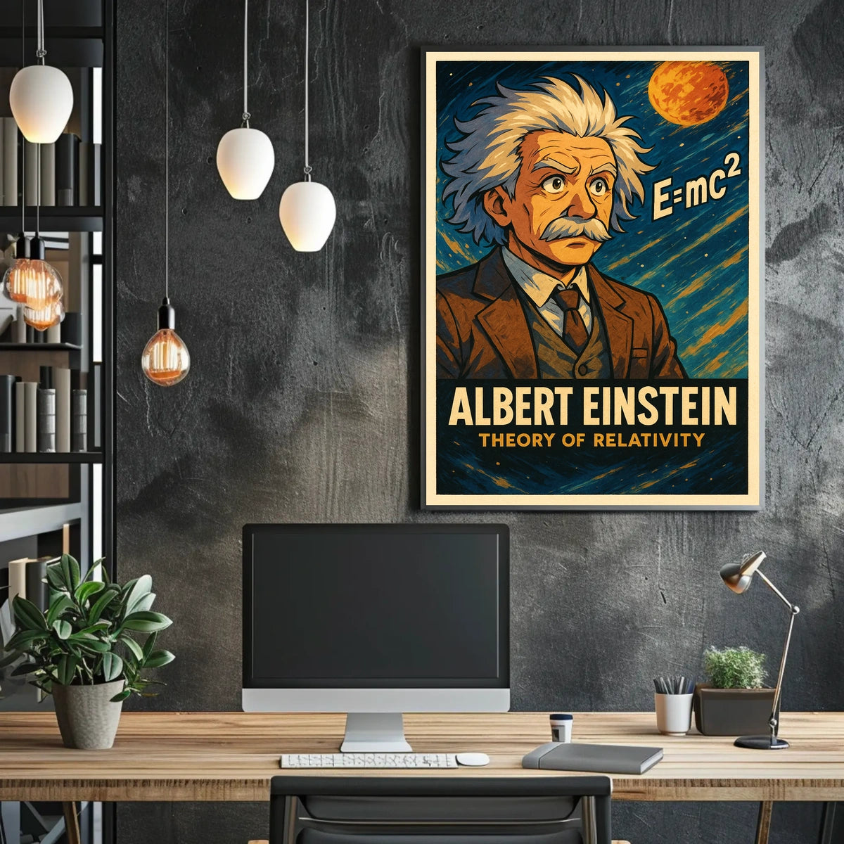 Albert Einstein Theory Of Relativity Poster