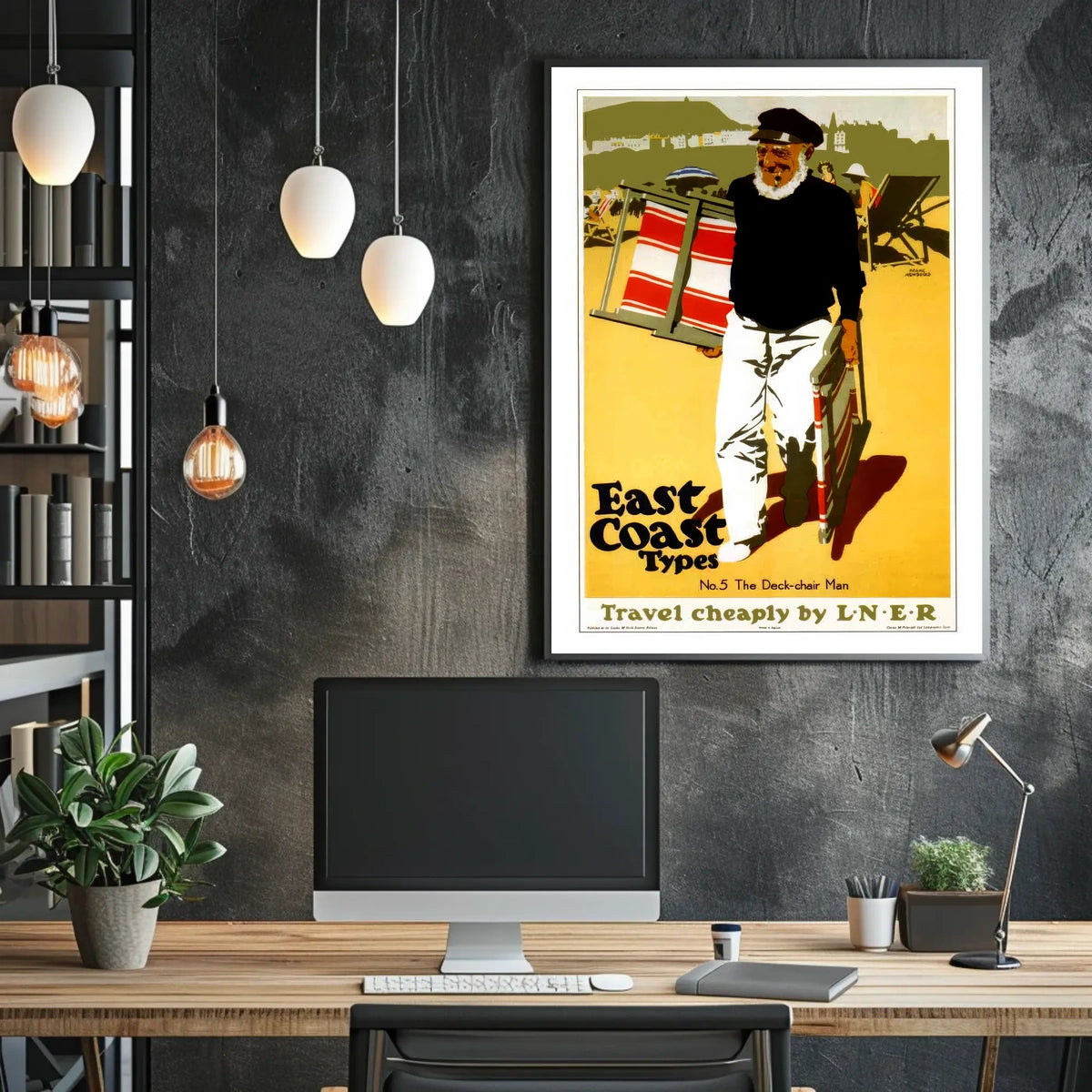 East Coast Types The Deck-Chair Man Poster