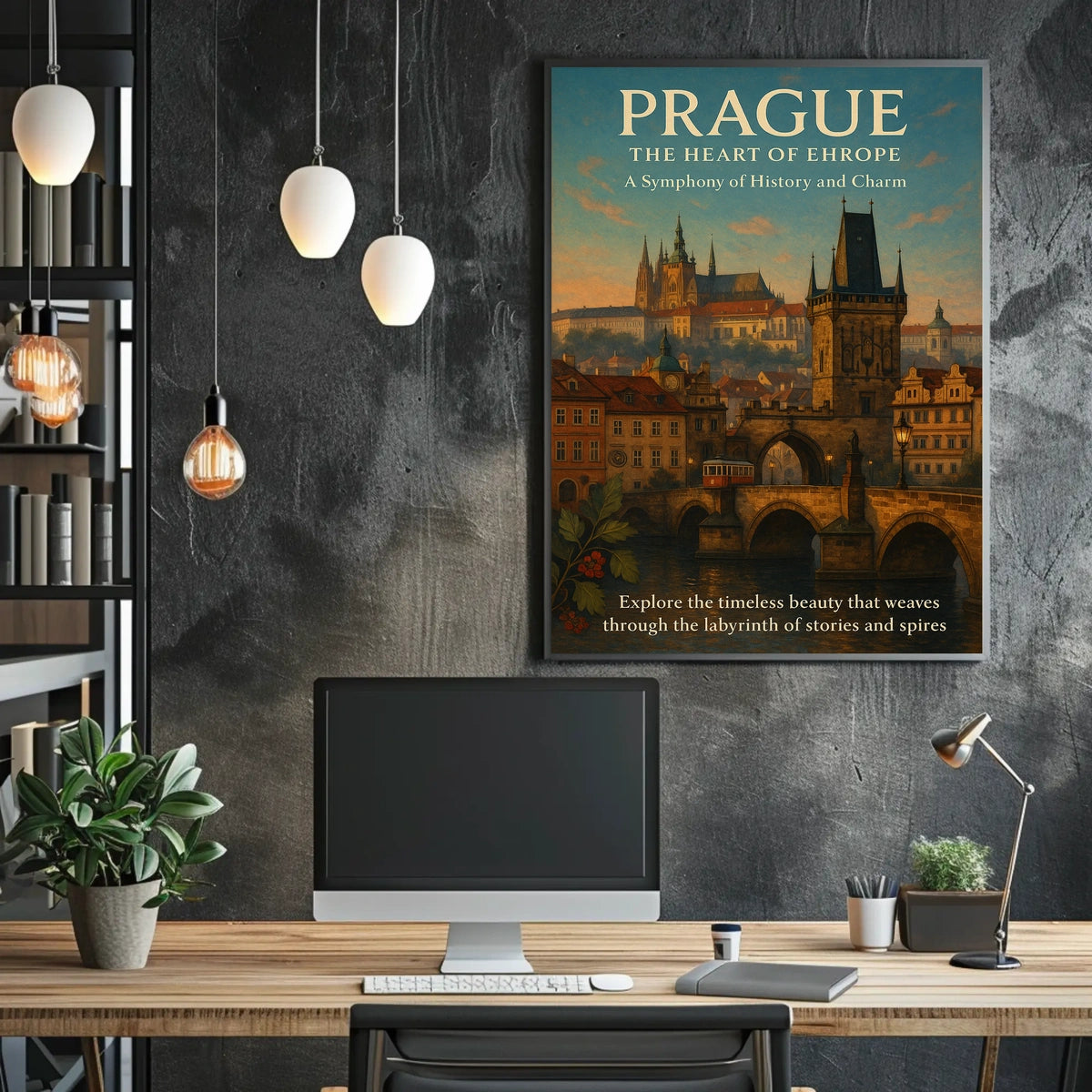 Prague The Heart of Europe Poster