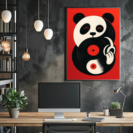Panda Groove Poster