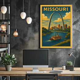 Missouri Riverfront Poster