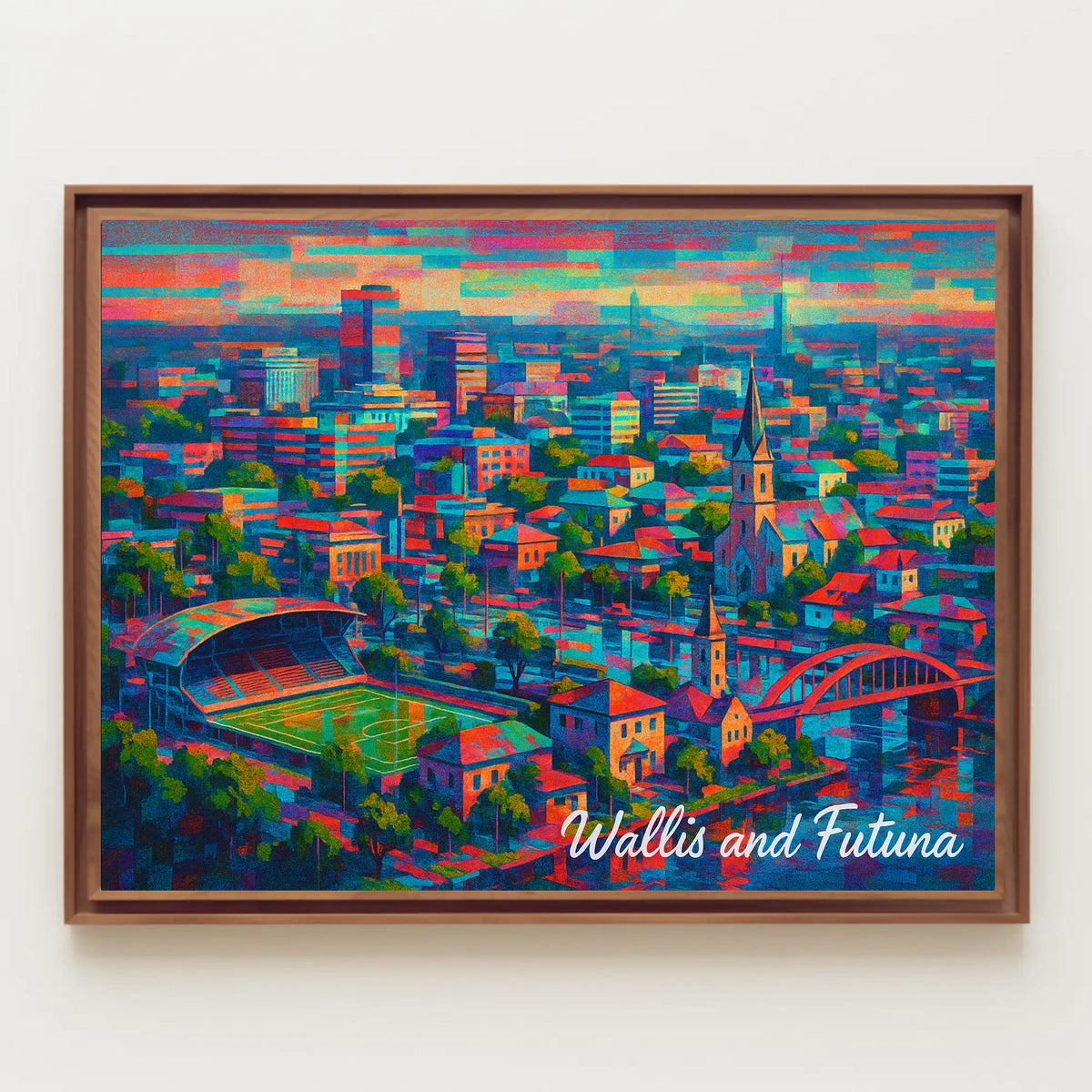 Wallis and Futuna Cityscape Poster