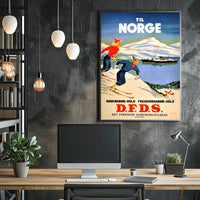 Travel to Norway with D.F.D.S Poster PosterGoat