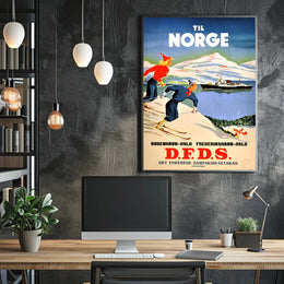 Travel to Norway with D.F.D.S Poster PosterGoat