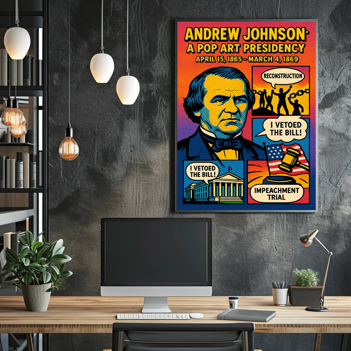 Andrew Johnson 17th President Poster