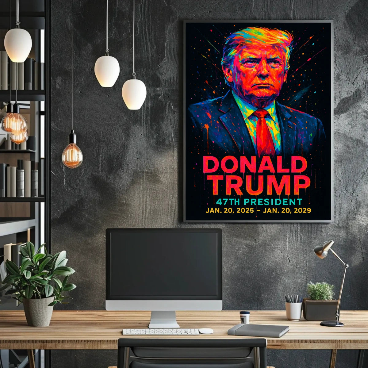 Donald Trump Neon Legacy in Motion Poster