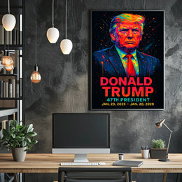 Donald Trump Neon Legacy in Motion Poster