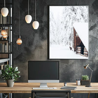 Winter Wilderness Retreat Poster