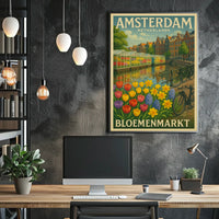 Amsterdam Bloemenmarkt Poster