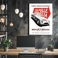 Mille Miglia 1955 Racing Poster