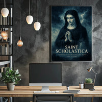 Saint Scholastica Patroness Of Poster