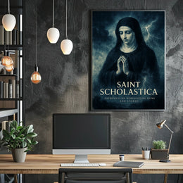 Saint Scholastica Patroness Of Poster