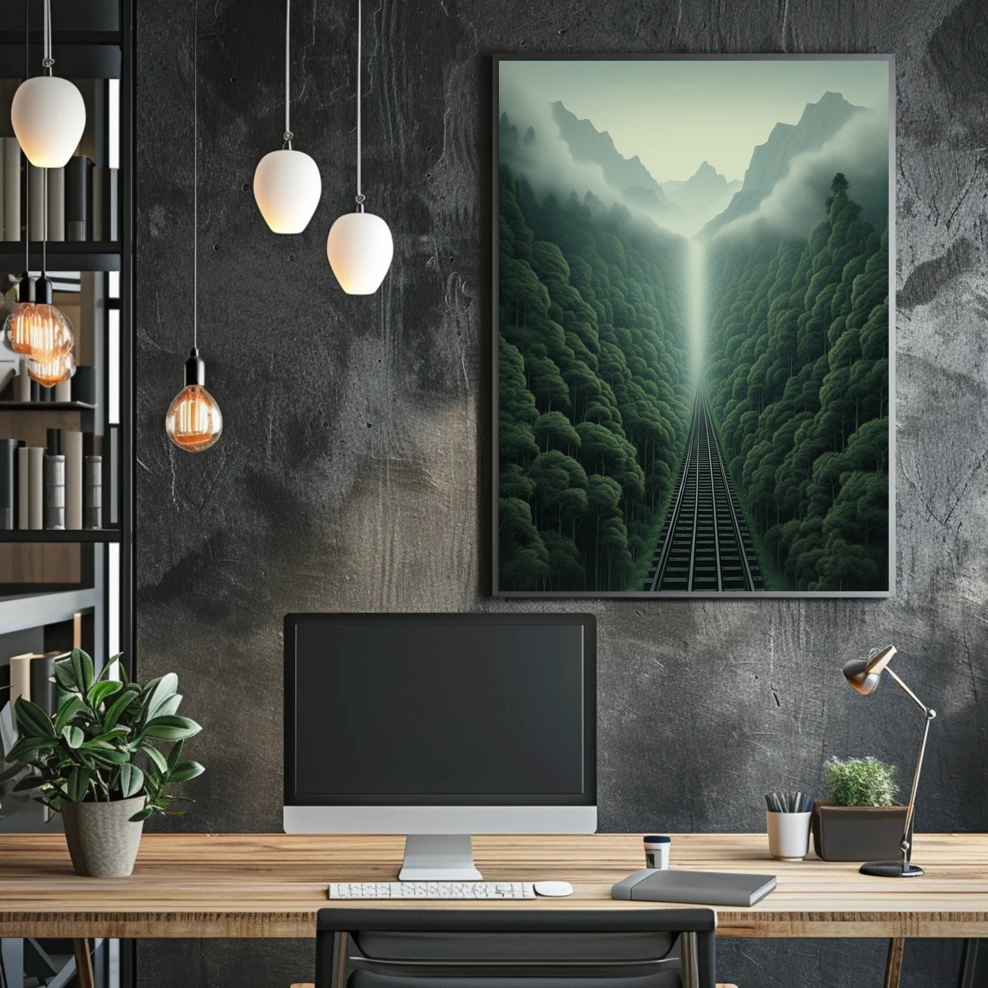 Journey Through The Misty Mountains Poster