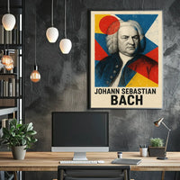 Artistic Johann Sebastian Bach Abstract, Artistic, or Pop Culture Poster