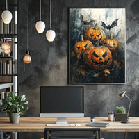 Haunted Pumpkins Poster