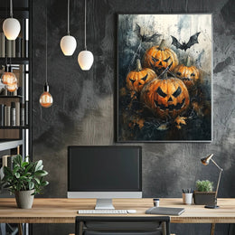 Haunted Pumpkins Poster