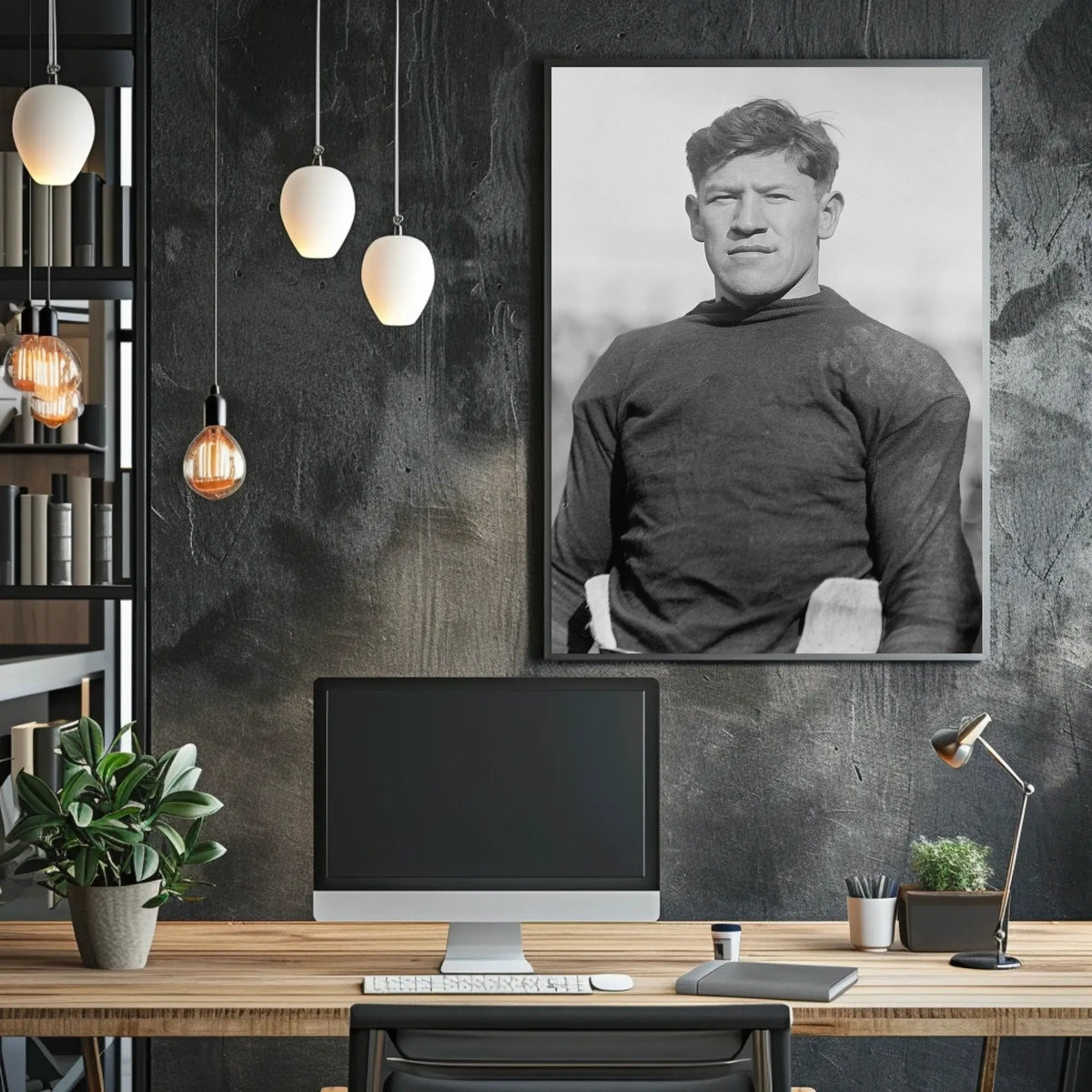 Vintage Athlete Portrait Poster