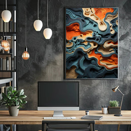 Abstract Topography Abstract Poster PosterGoat