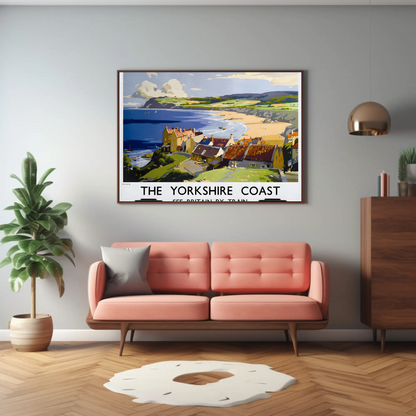 The Yorkshire Coast - See Britain by Train Poster