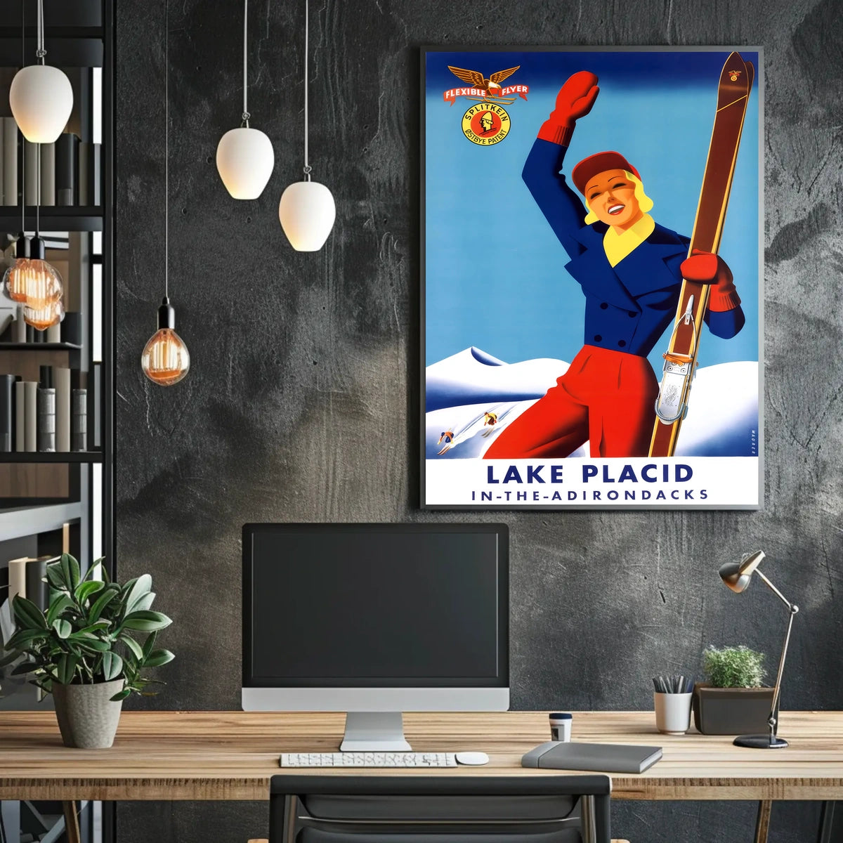 Lake Placid Winter Sports Poster