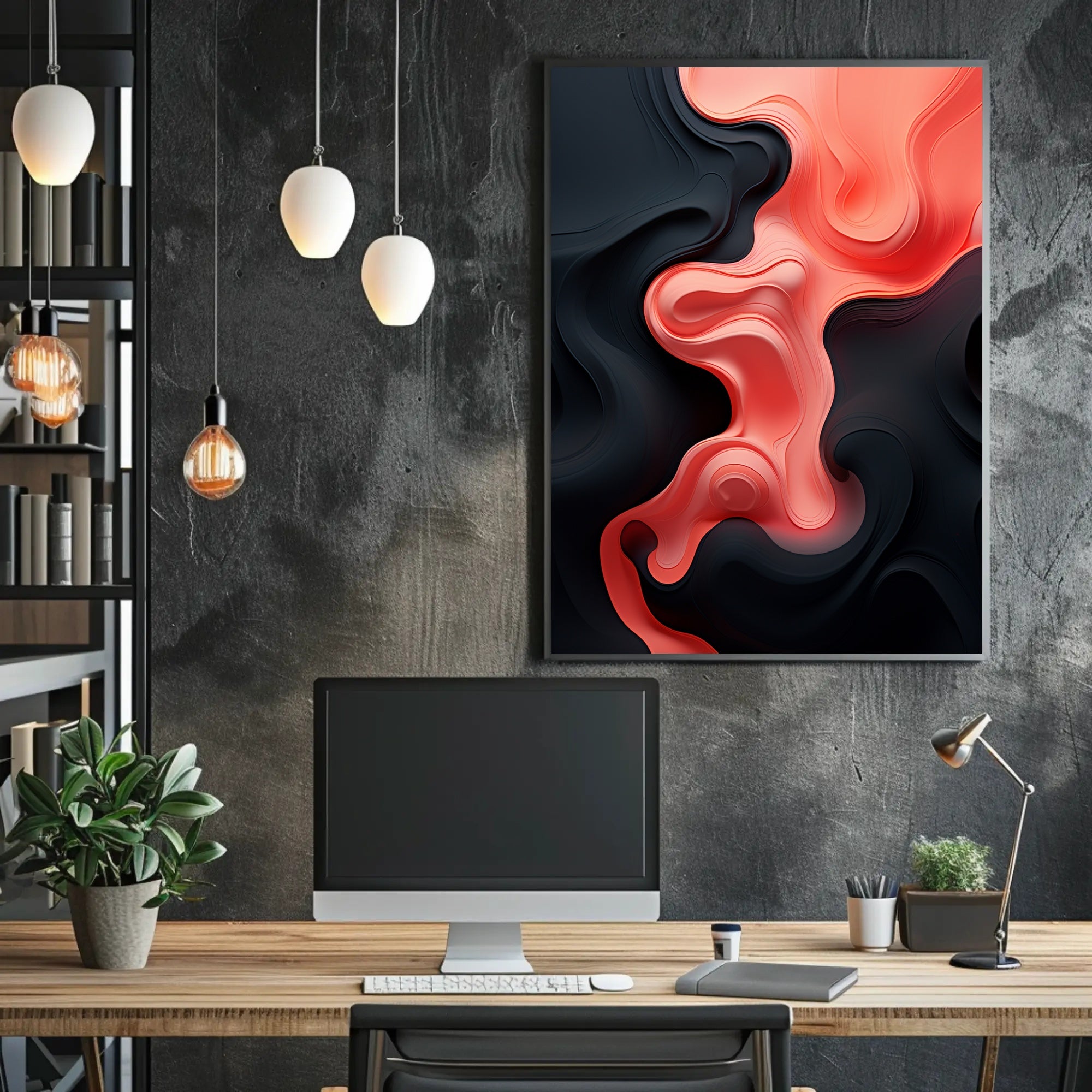 Fluid Abstraction Abstract Poster