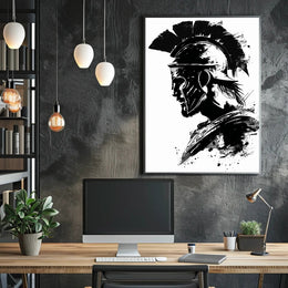 Warrior in Ink Poster PosterGoat