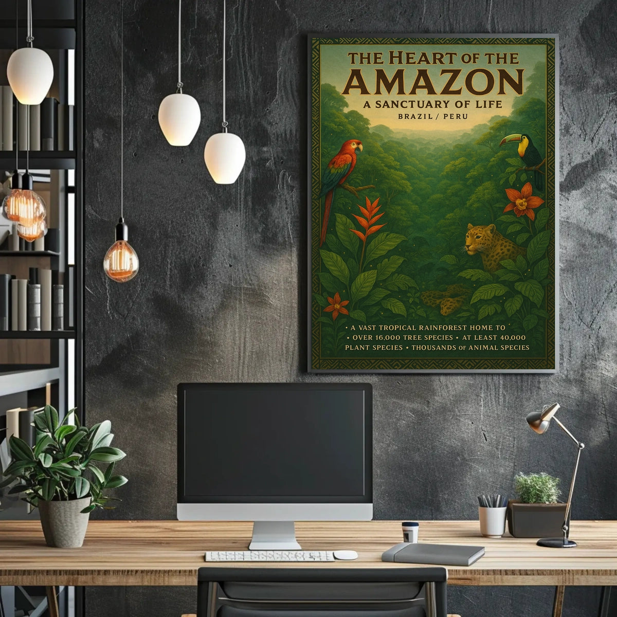 The Heart of the Amazon A Sanctuary of Life Poster