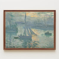 Serene Impressionist Harbor Scene Poster