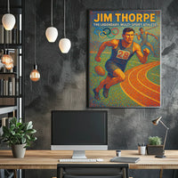 Jim Thorpe Legendary Athlete Poster
