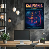 California The Golden State Poster