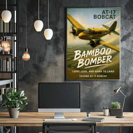 Cessna AT-17 Bobcat Bamboo Bomber Poster