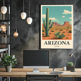 Arizona Desert Adventure Travel Poster