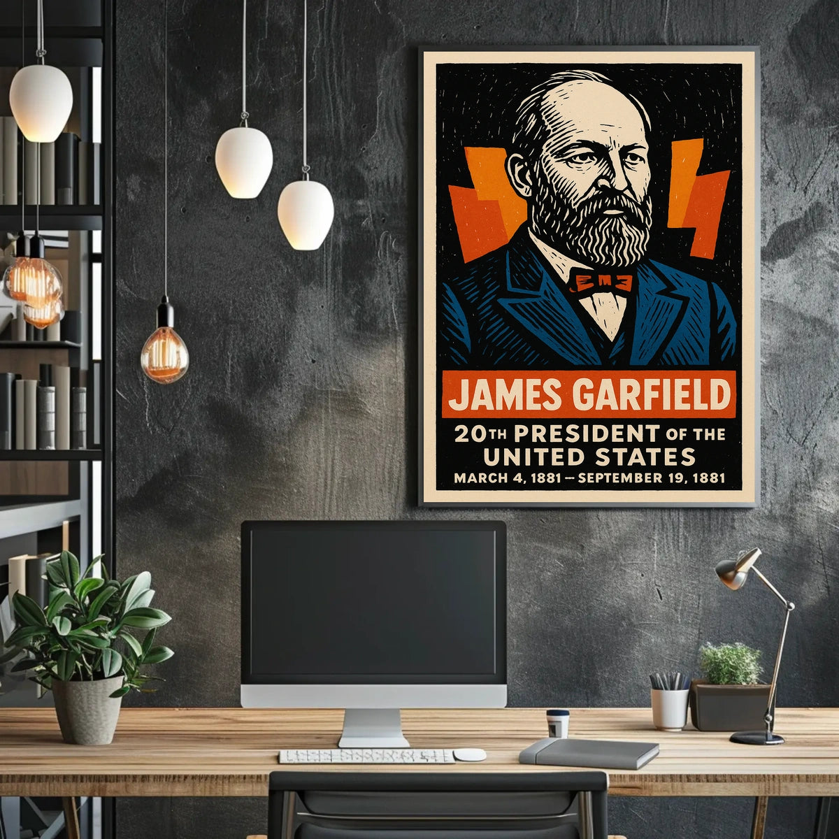 James Garfield 20th President Poster