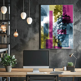 Abstract Grapes Abstract Poster