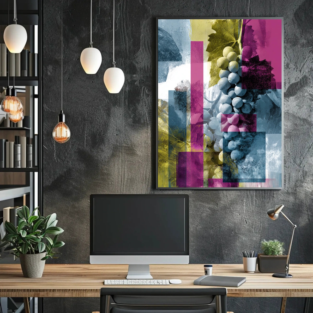 Abstract Grapes Abstract Poster