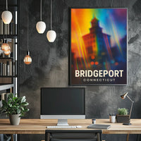 Bridgeport Vibes Minimalist Cityscape Poster