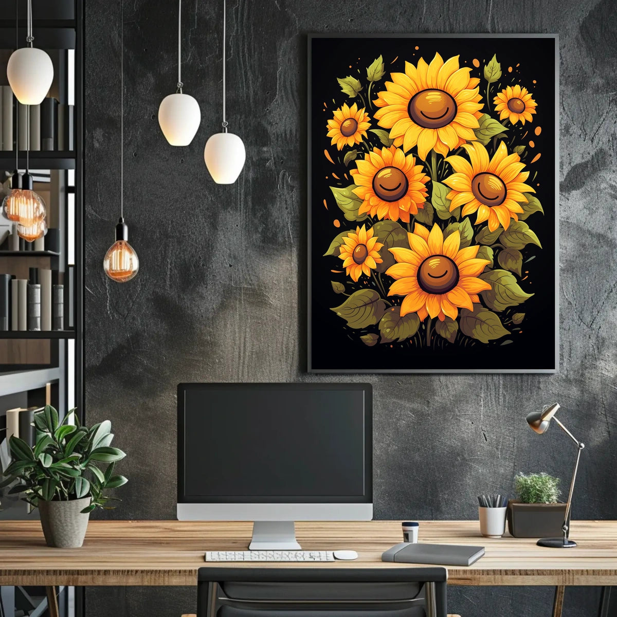 Sunflower Symphony Poster