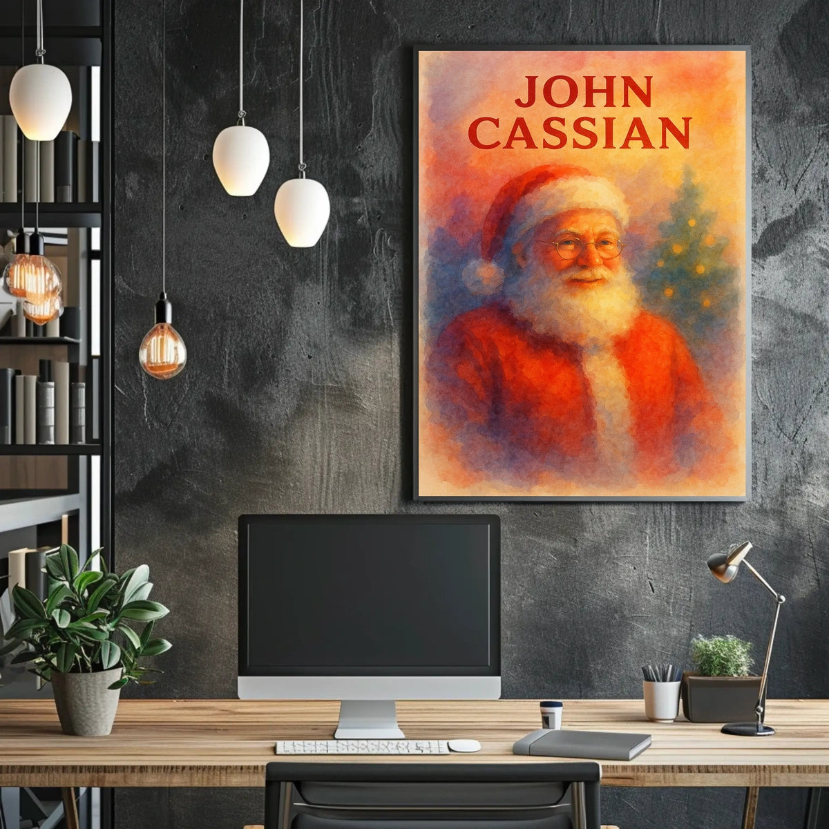 Santa Claus Holiday Cheer Christmas Cultural Poster