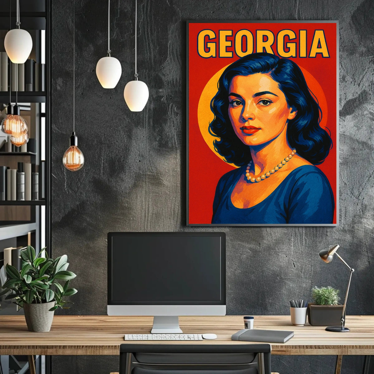 Georgia A Vibrant Portrait Poster