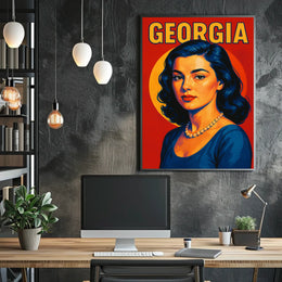 Georgia A Vibrant Portrait Poster