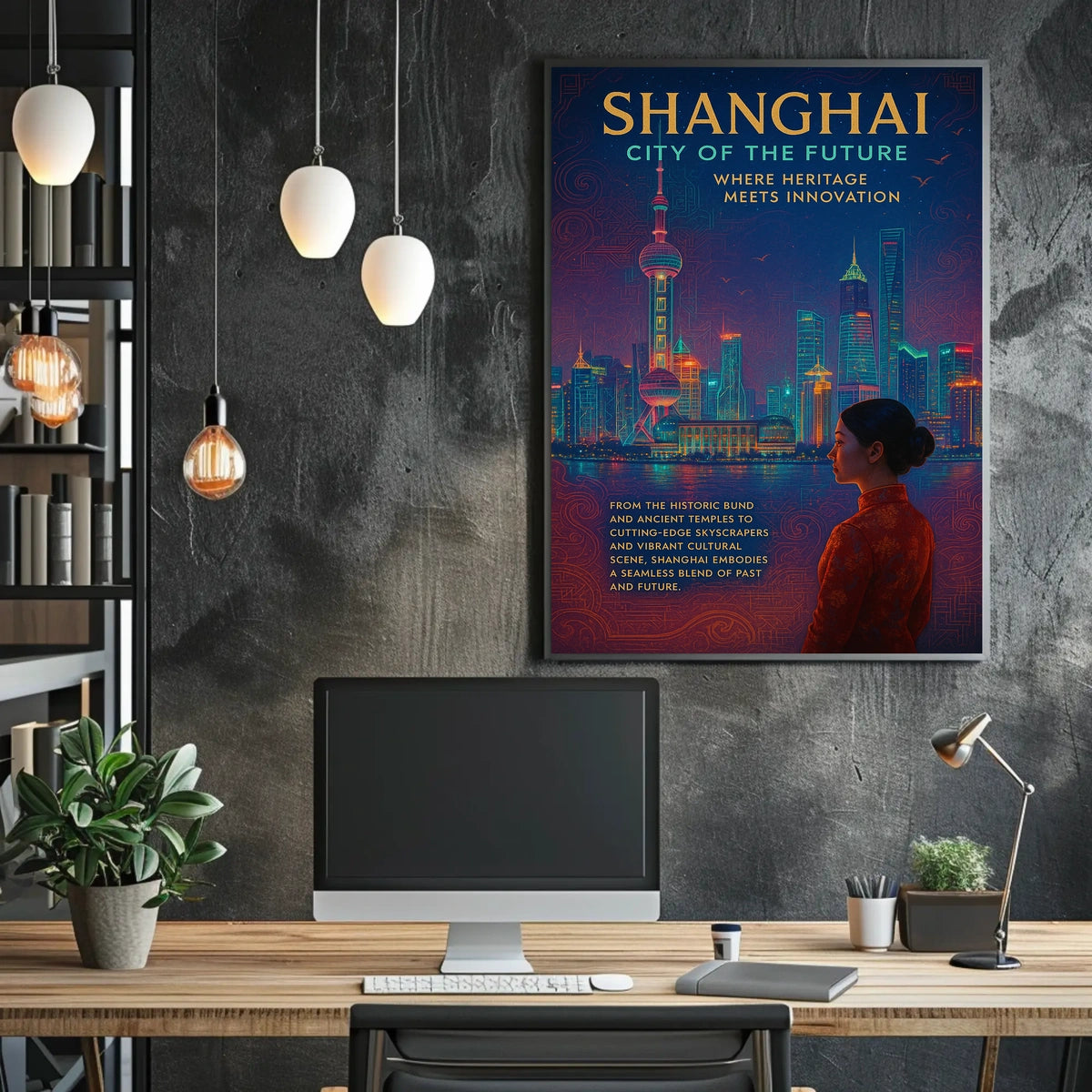 Shanghai City Of The Future Poster