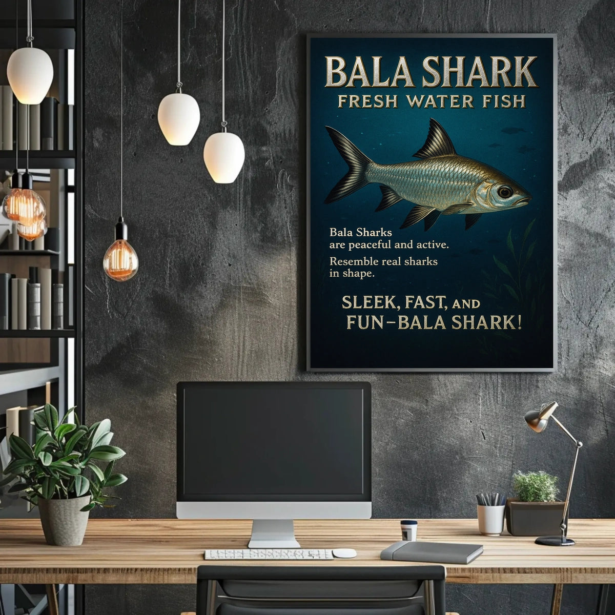 Bala Shark Freshwater Fish Poster