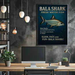 Bala Shark Freshwater Fish Poster