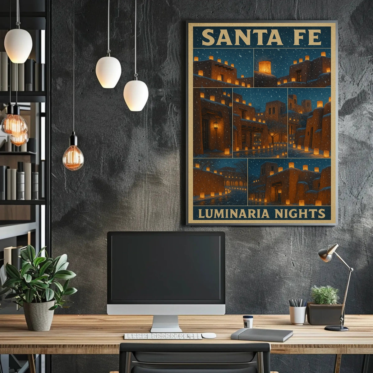 Santa Fe Luminaria Nights Poster