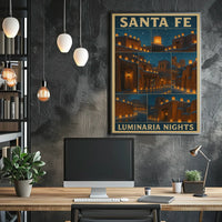 Santa Fe Luminaria Nights Poster