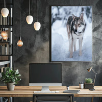 Winter Wolf In The Snow Poster