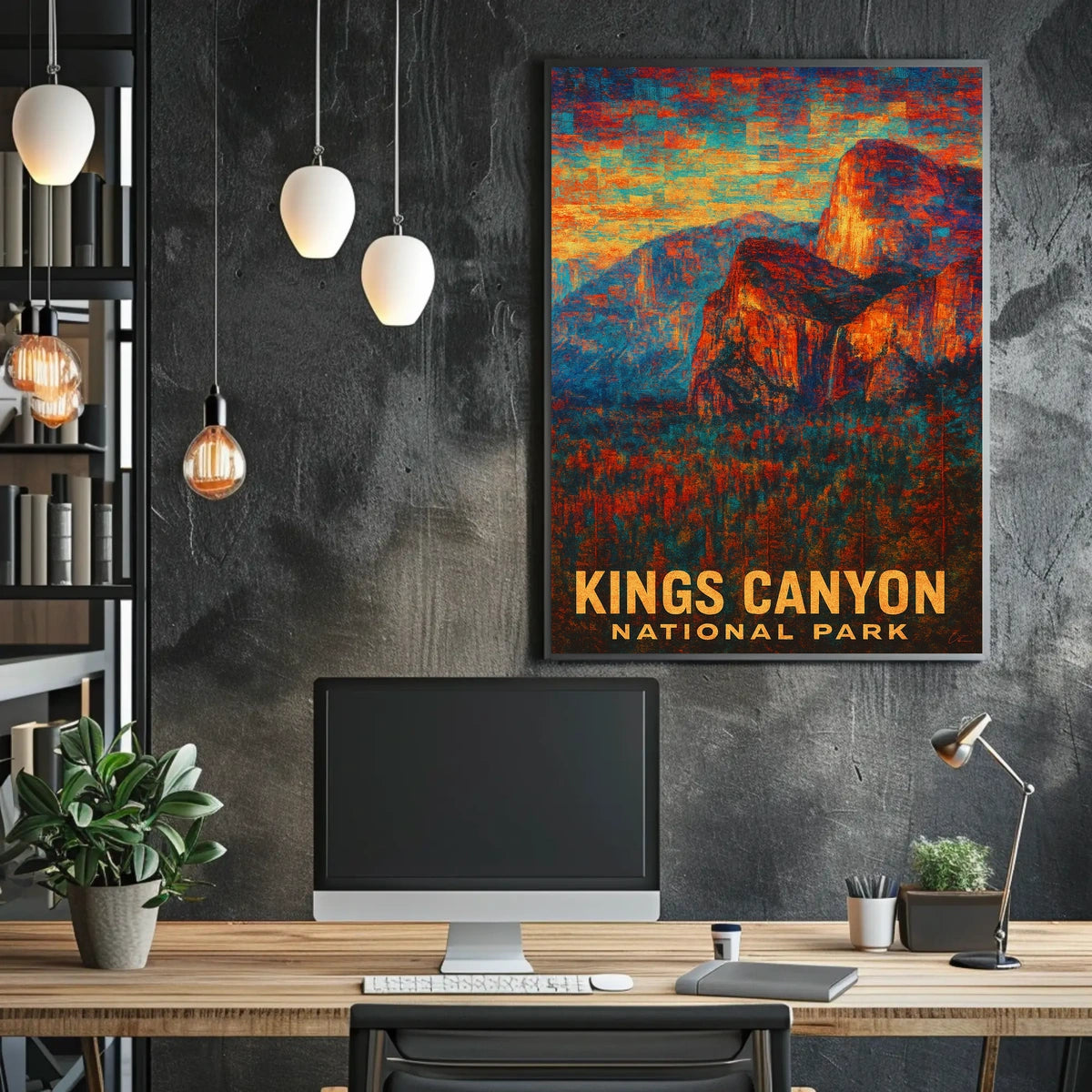 Kings Canyon National Park Scenic Wanderlust Poster
