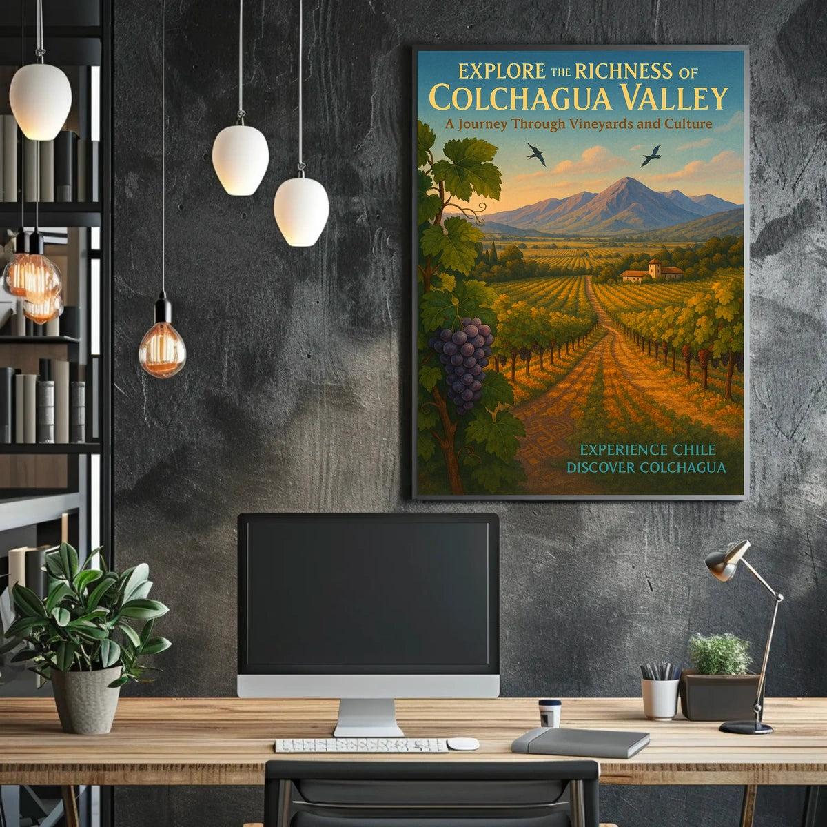 Discover Colchagua A Journey Through Vineyards and Culture Poster