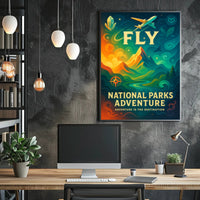 National Parks Travel Poster Adventure Print