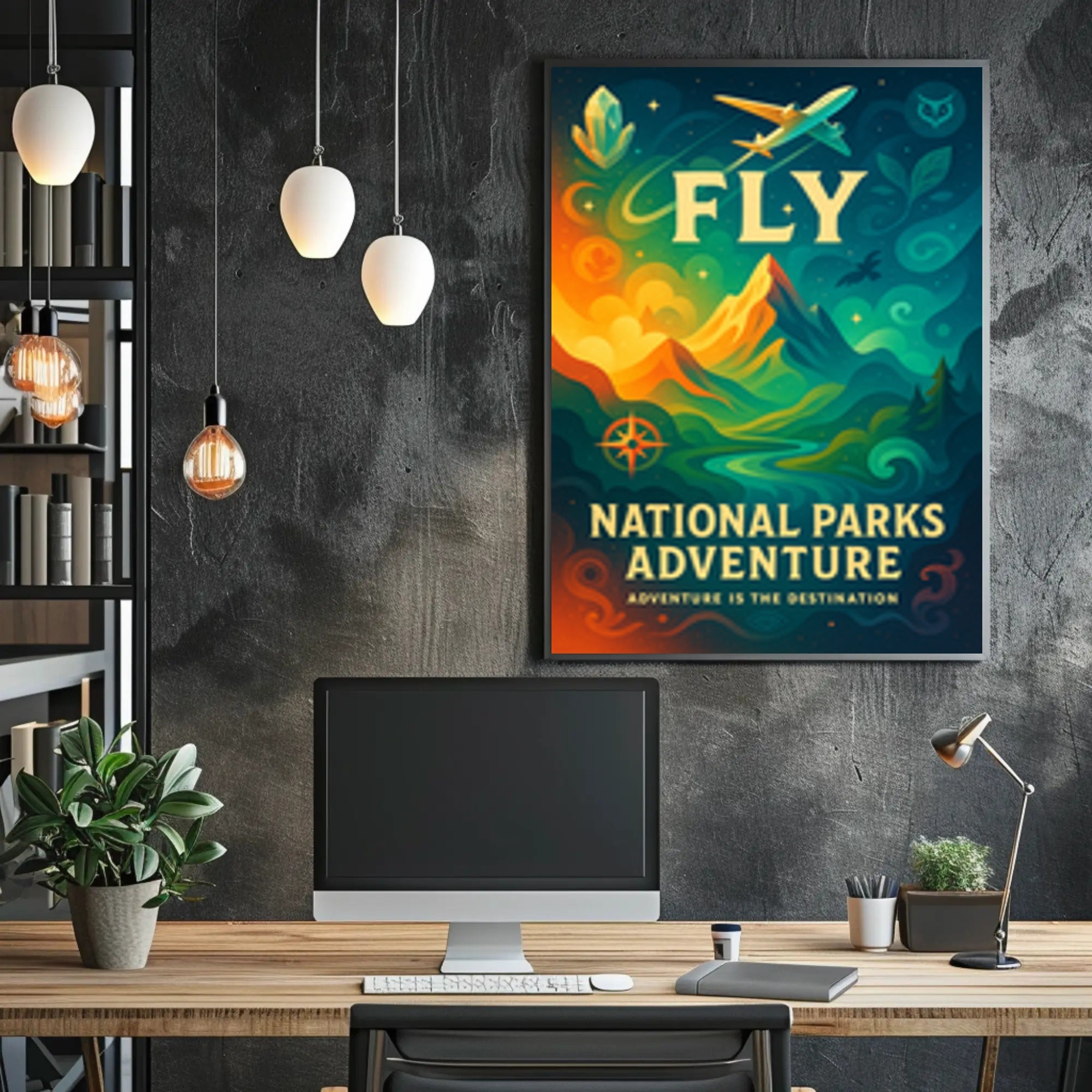 National Parks Travel Poster Adventure Print